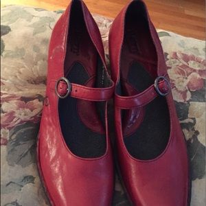 Born beautiful Red Mary Janes NWOT